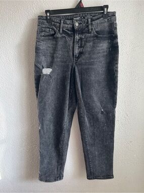 Women’s Old Navy Black Washed Barrel Jeans